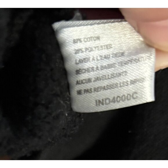 The Hundreds Black Pullover Hoodie ROSES ON LOGO MENS SIZE M PRE-OWNED - Picture 7 of 7